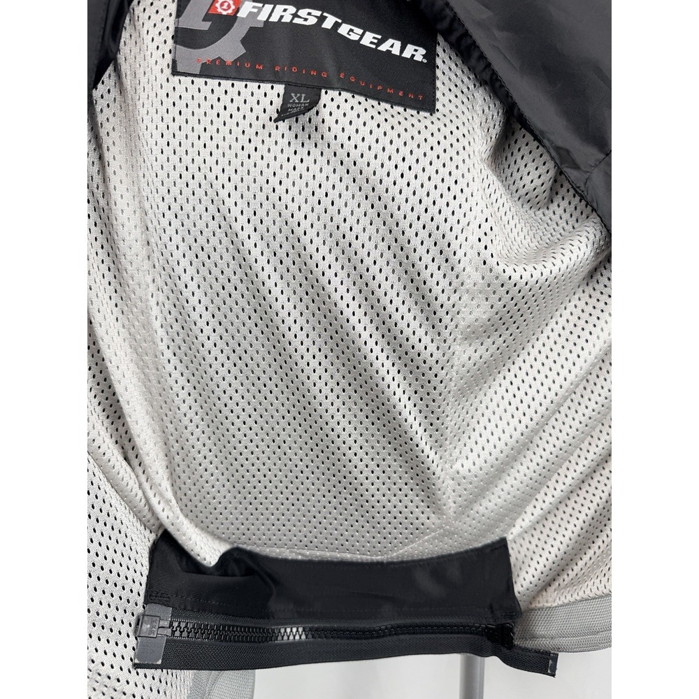 FirstGear Hypertex Armored Motorcycle Jacket Womens XL Mesh Zip Out Liner - Picture 15 of 16